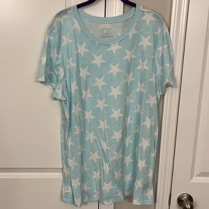 2X light blue with stars T